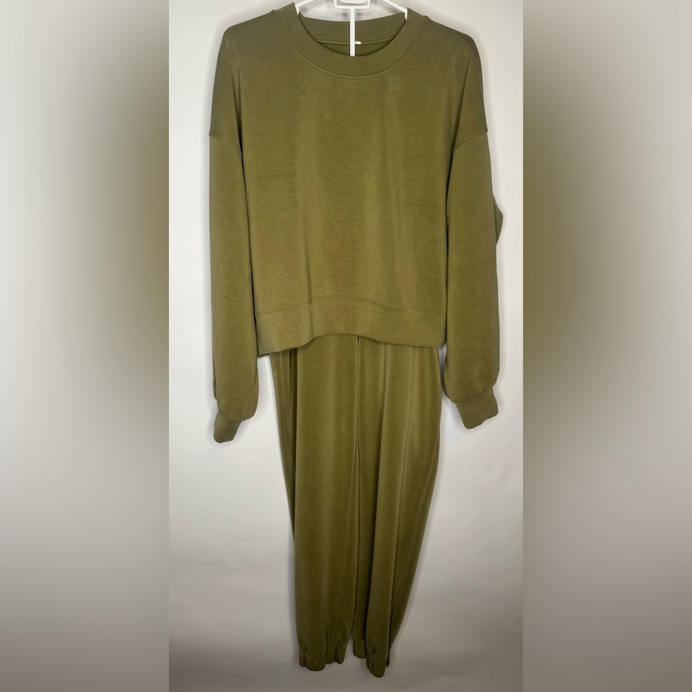 Lululemon Softstreme Perfectly Oversized Cropped Crew&Softstreme Relaxed HR Pant